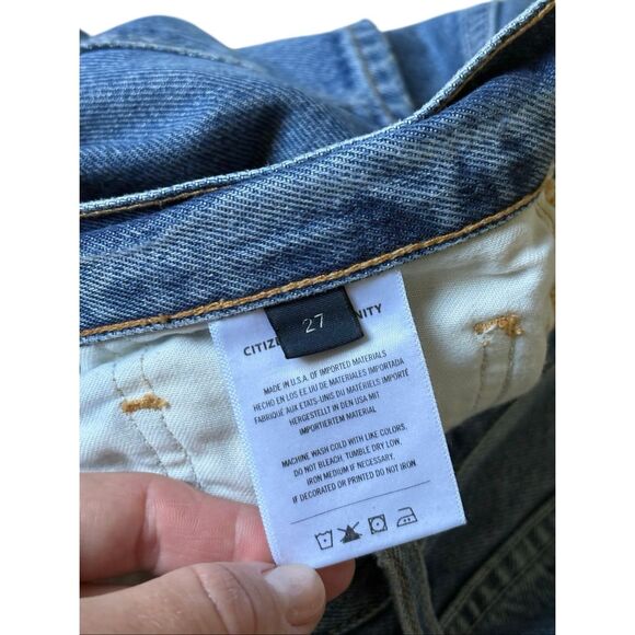 Citizens of Humanity Emery Crop Straight Jeans size 27 Blue - Picture 5 of 11